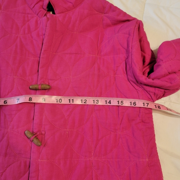 Jerry David pink women's size medium quilted toggle closure light jacket - Picture 8 of 11